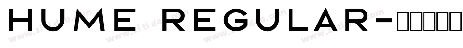 HUME Regular字体转换
